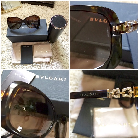 BVLGARI Accessories - NWOT Bvlgari Dark Havana Brown Tortoise Sunglasses